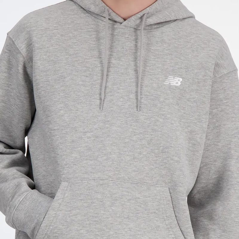 Bluză pentru bărbați New Balance Small Logo French Terry Hoodie athletic grey 4