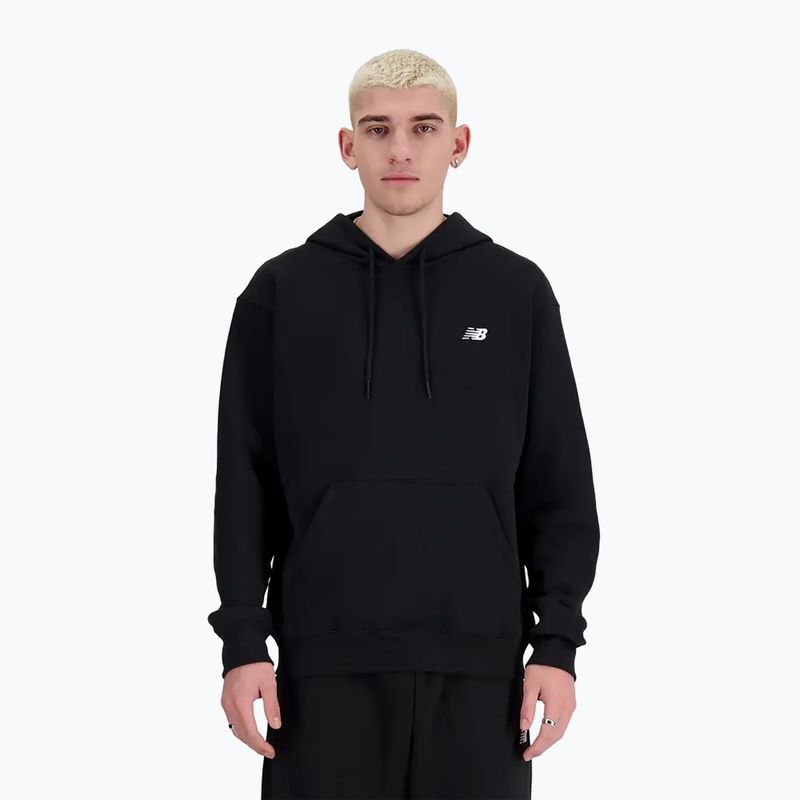 Bluză pentru bărbați New Balance Small Logo French Terry Hoodie black