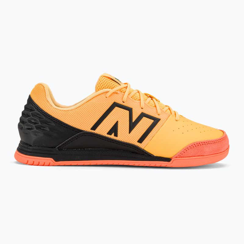 Încălțăminte de fotbal pentru copii New Balance Audazo Command JNR v6 IN white peach 2