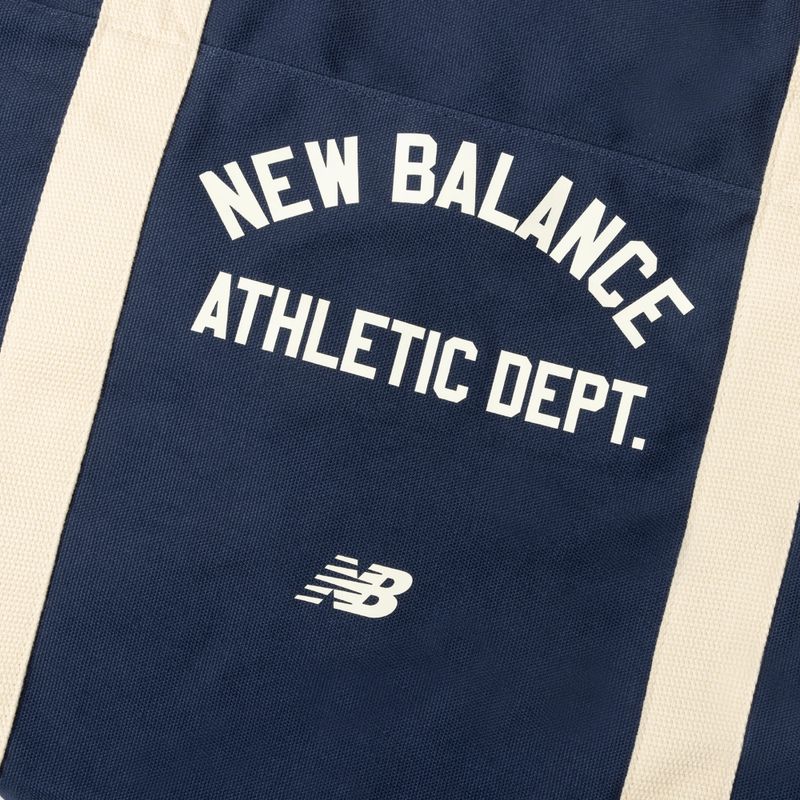 Geantă New Balance Canvas Duffel 40 l beige/navy 5