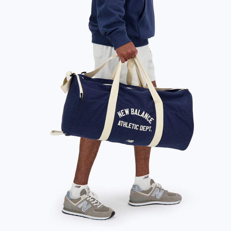 Geantă New Balance Canvas Duffel 40 l beige/navy 6