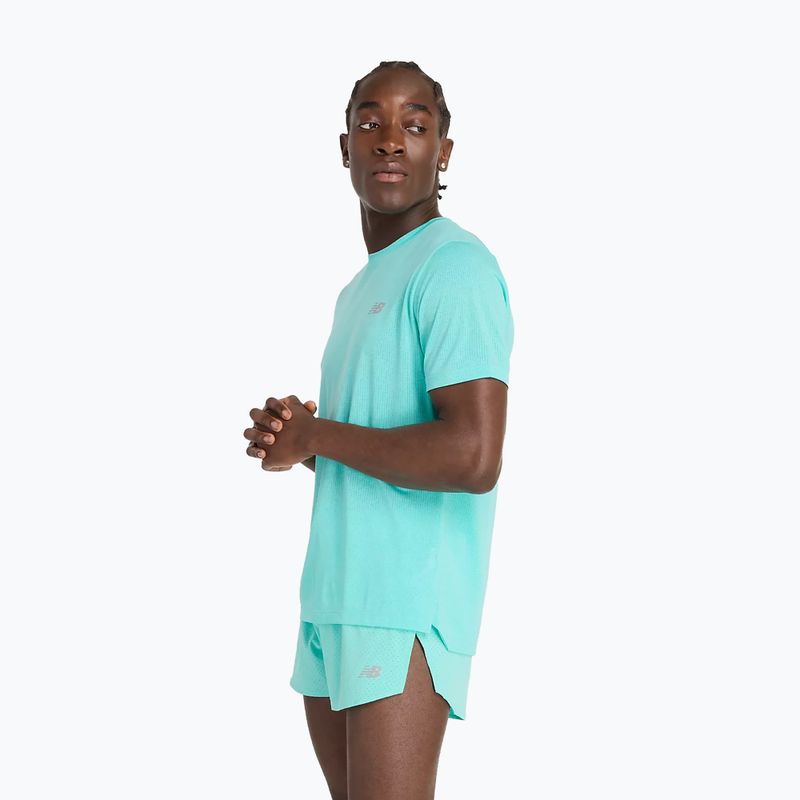 Tricou pentru bărbați New Balance Athletics Run cyber jade 3