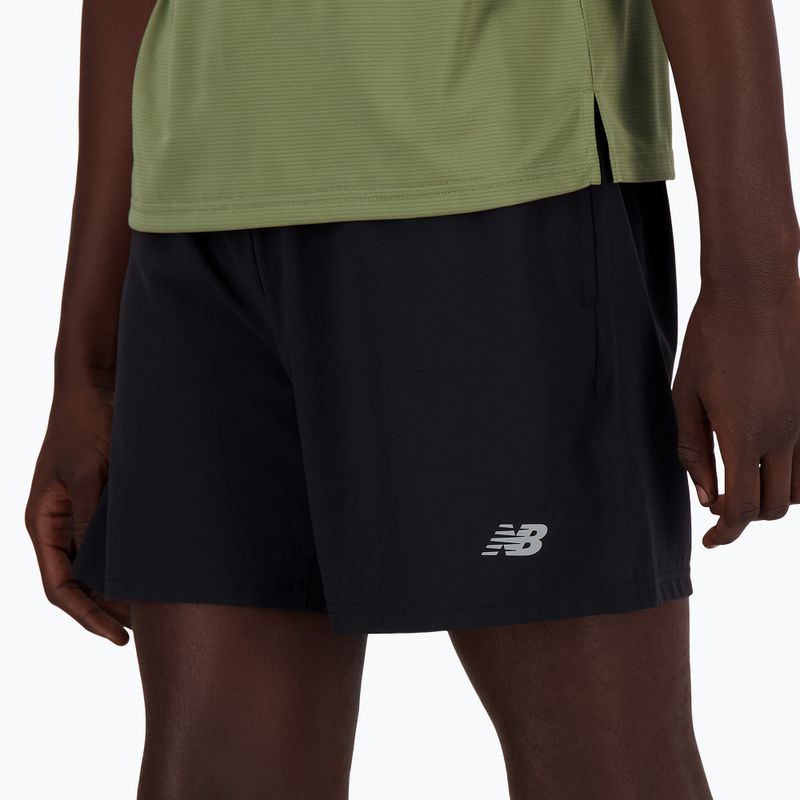 Bărbați New Balance Sport Essential căptușit 5 "pantaloni scurți de alergare negru 3