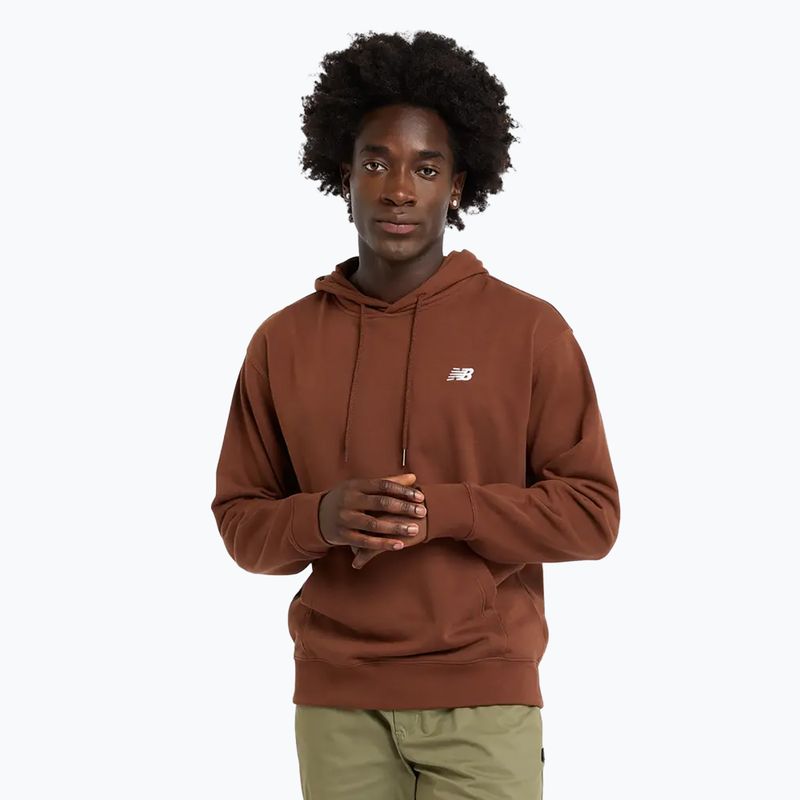 Bluză pentru bărbați New Balance Small Logo French Terry Hoodie richoak