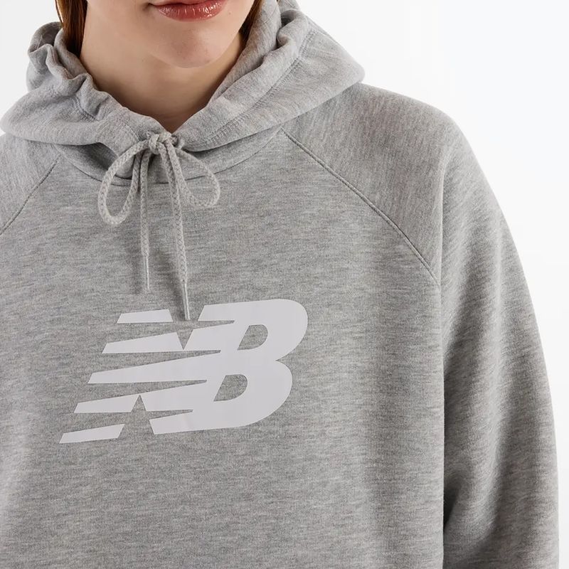 Bluză pentru femei New Balance Fleece Hoodie athletic grey 5