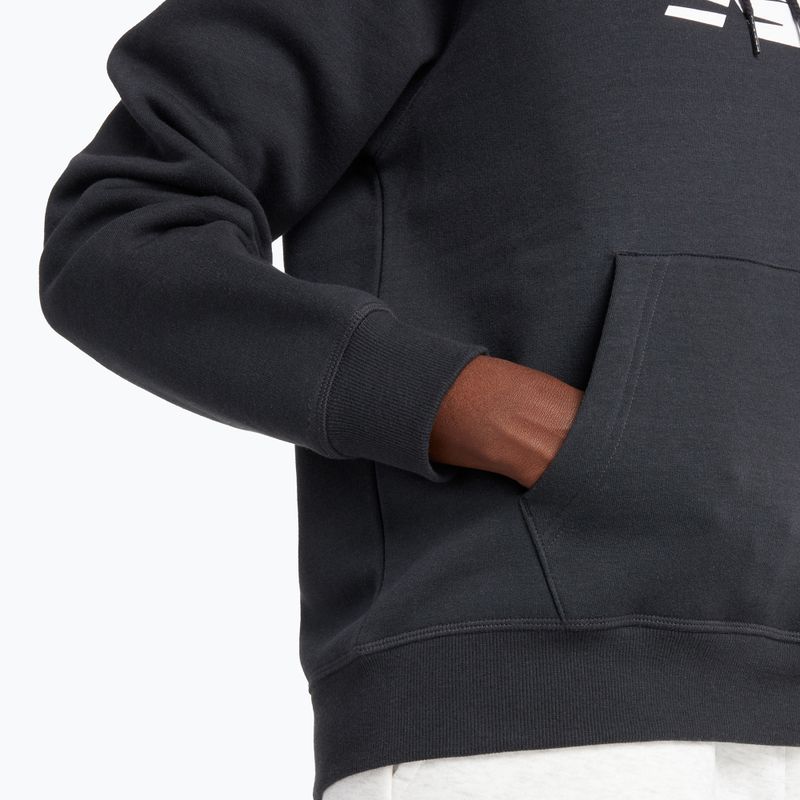 Femeii New Balance Fleece Hoodie negru 5