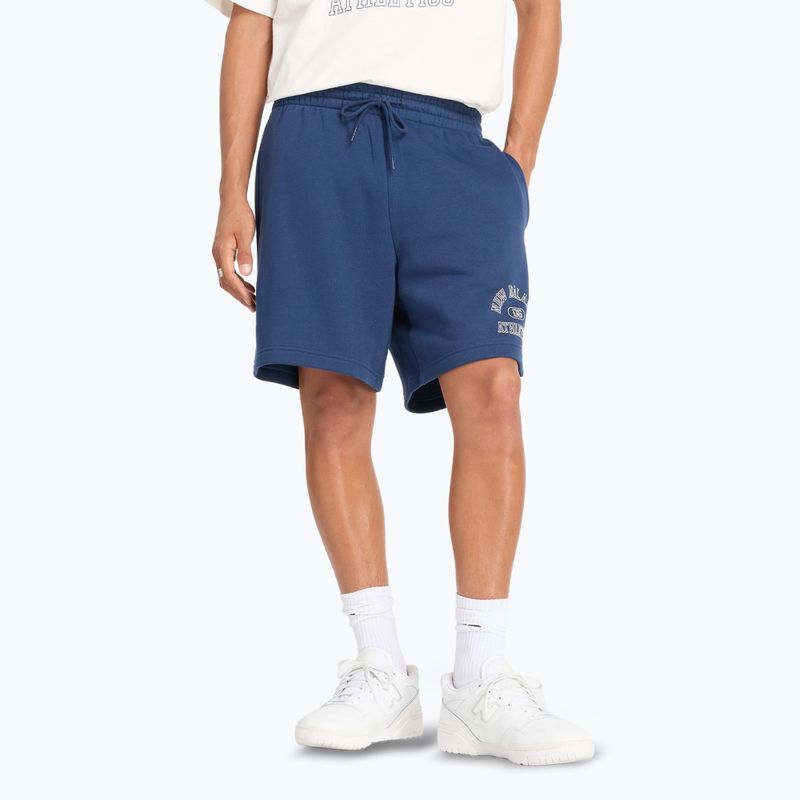 Pantaloni scurți pentru bărbați New Balance Fleece Graphic navy