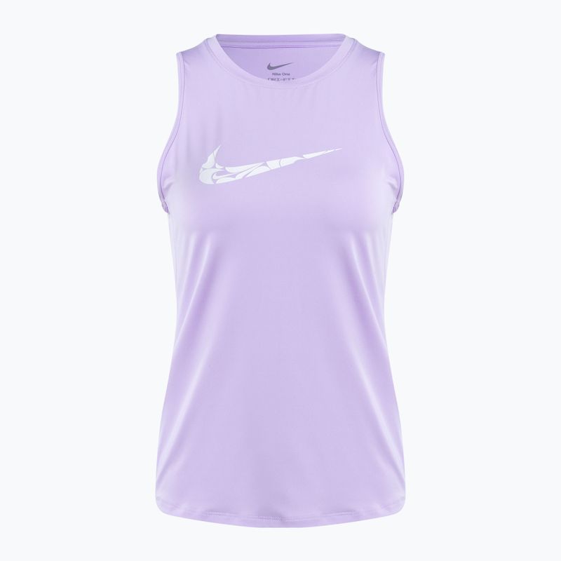 Tank top de alergare pentru femei  Nike One Graphic TT lilac bloom/white