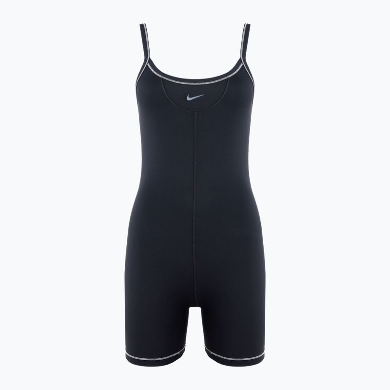 Combinezon pentru femei Nike One Dri-FIT Short black/light orewood brown/cool grey