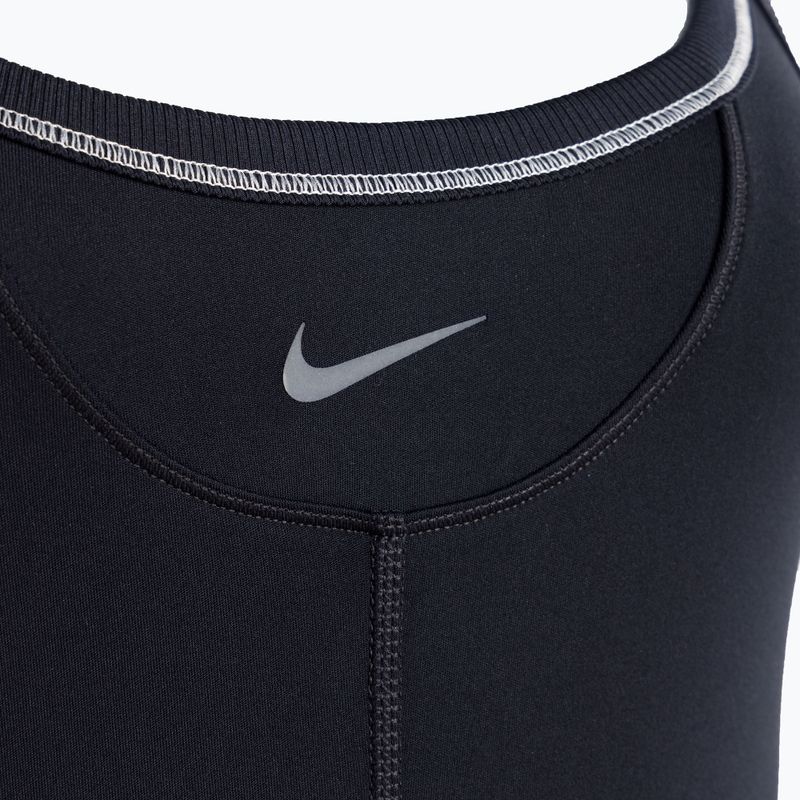 Combinezon pentru femei Nike One Dri-FIT Short black/light orewood brown/cool grey 3