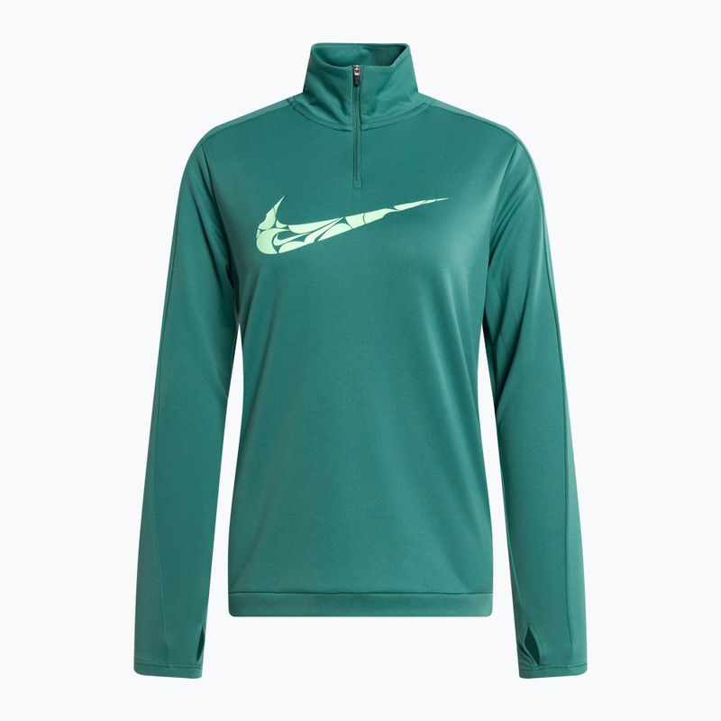 Bluză de alergare pentru femei Nike Swoosh Dri-FIT 1/4-Zip Mid bicoastal/vapor green