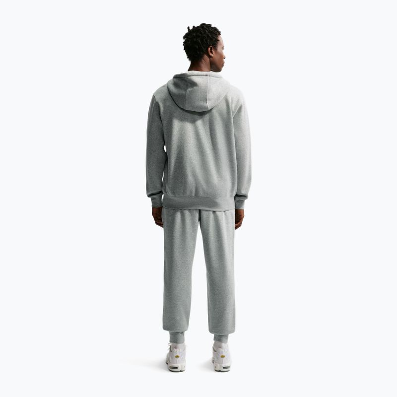 Pantaloni pentru bărbați Nike Club French Terry Joggers dark grey heather/light smoke grey/white 3