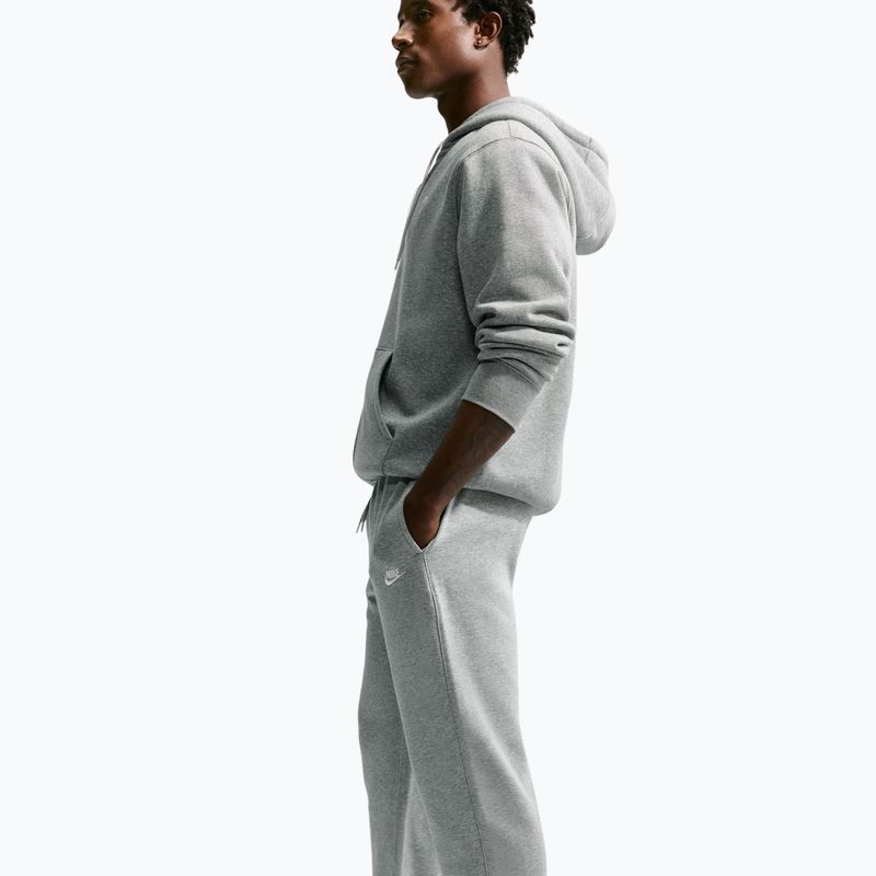 Pantaloni pentru bărbați Nike Club French Terry Joggers dark grey heather/light smoke grey/white 4
