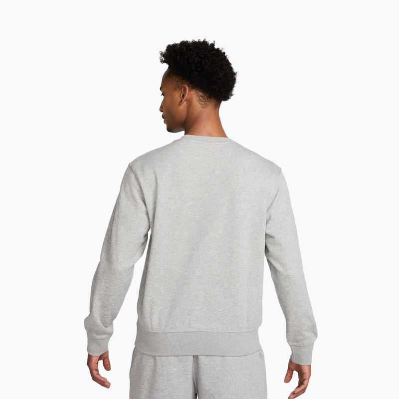 Bluză pentru bărbați Nike Club French Terry Crew dark grey heather/white 3