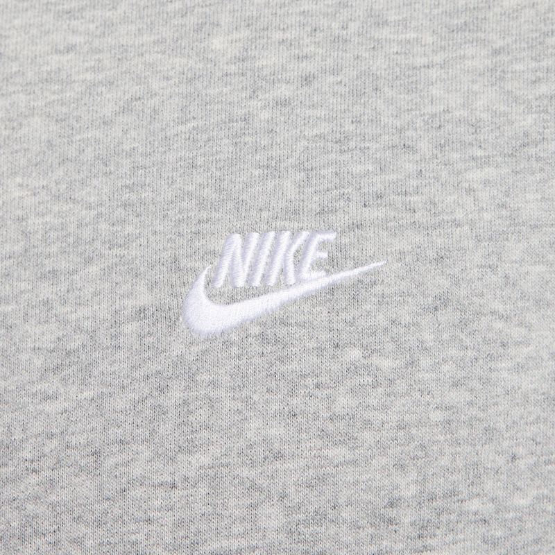 Bluză pentru bărbați Nike Club French Terry Crew dark grey heather/white 5