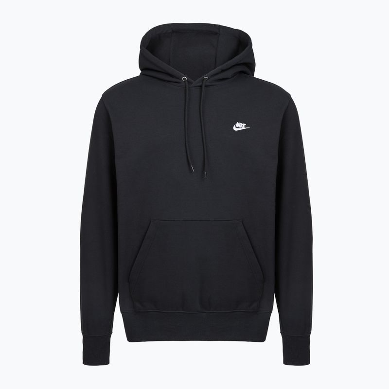 Hanorac pentru bărbați Nike Club French Terry Pullover Hoodie black/black/white 8