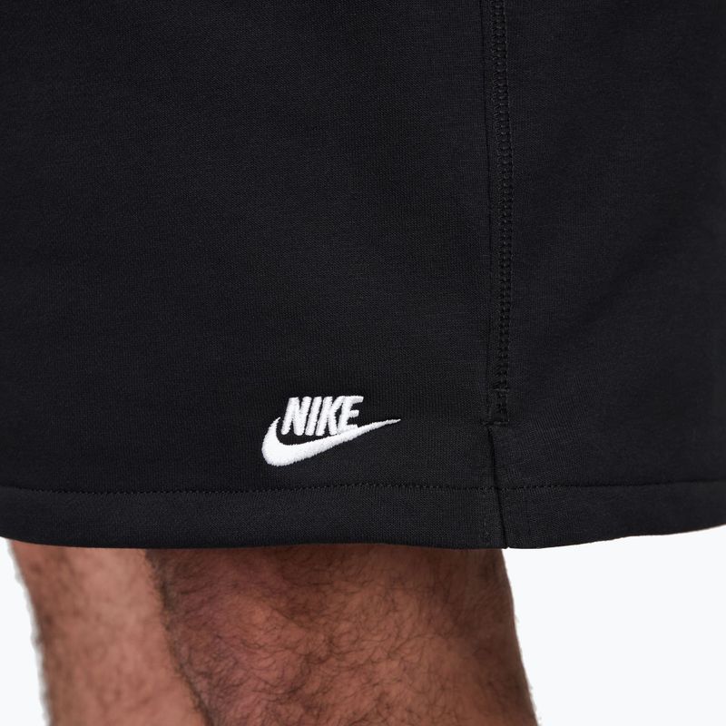 Pantaloni scurți pentru bărbați Nike Club French Terry Flow black/black/white 7