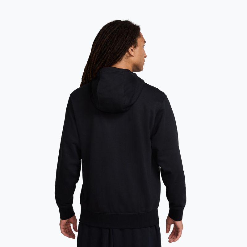 Hanorac pentru bărbați Nike Club French Terry Pullover Hoodie black/black/white 3