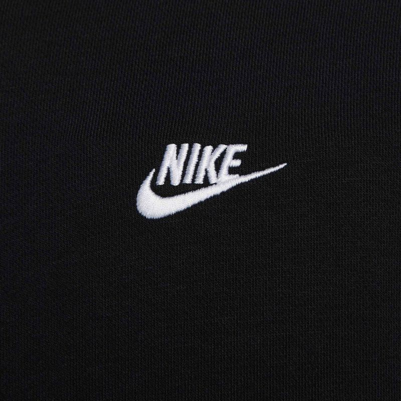 Bluză pentru bărbați Nike Club FZ Hoodie black/black/white 7