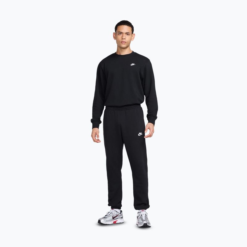 Bluză pentru bărbați Nike Club French Terry Crew Black/White 2