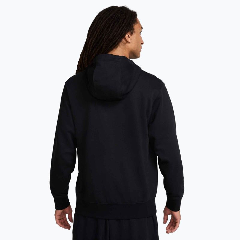 Hanorac pentru bărbați Nike Club French Terry Pullover Hoodie black/black/white 3