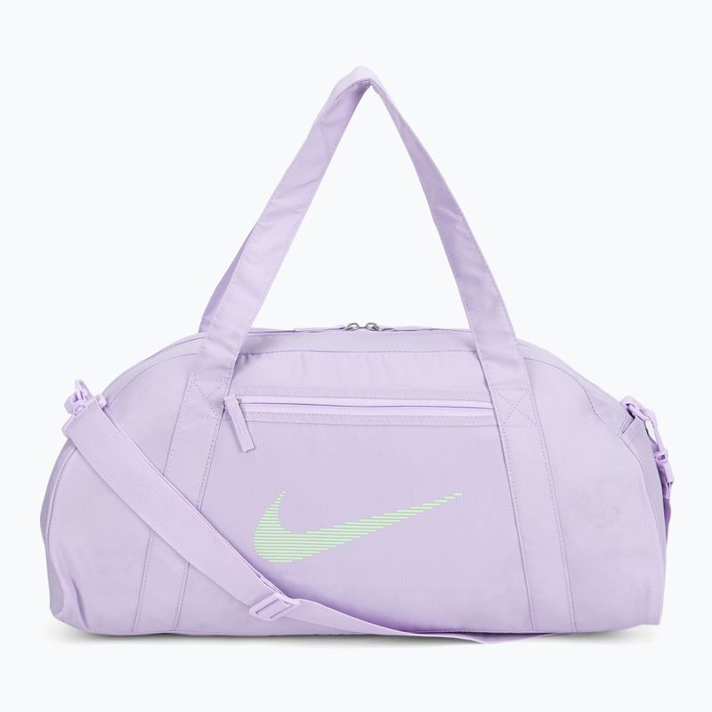 Geantă de antrenament pentru femei  Nike Gym Club 24 l lilac bloom/lilac bloom/vapor green