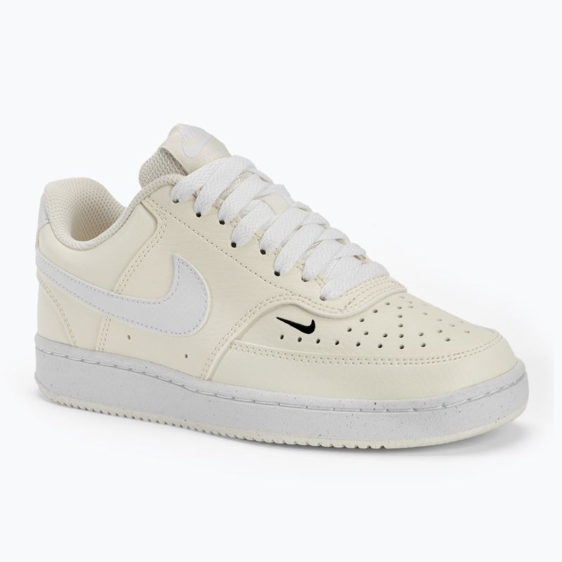 Încălțăminte pentru femei Nike Court Vision Low Next Nature white / black / pale ivory