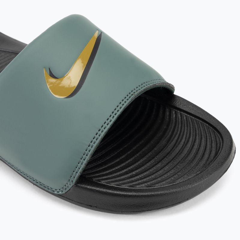 Papuci pentru bărbați  Nike Victori One Slide black/vintage green/bronzine 7