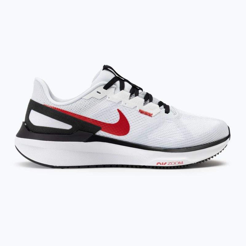 Încălțăminte de alergare pentru bărbați Nike Structure 25 white/black/light mmoke grey/fire red 2