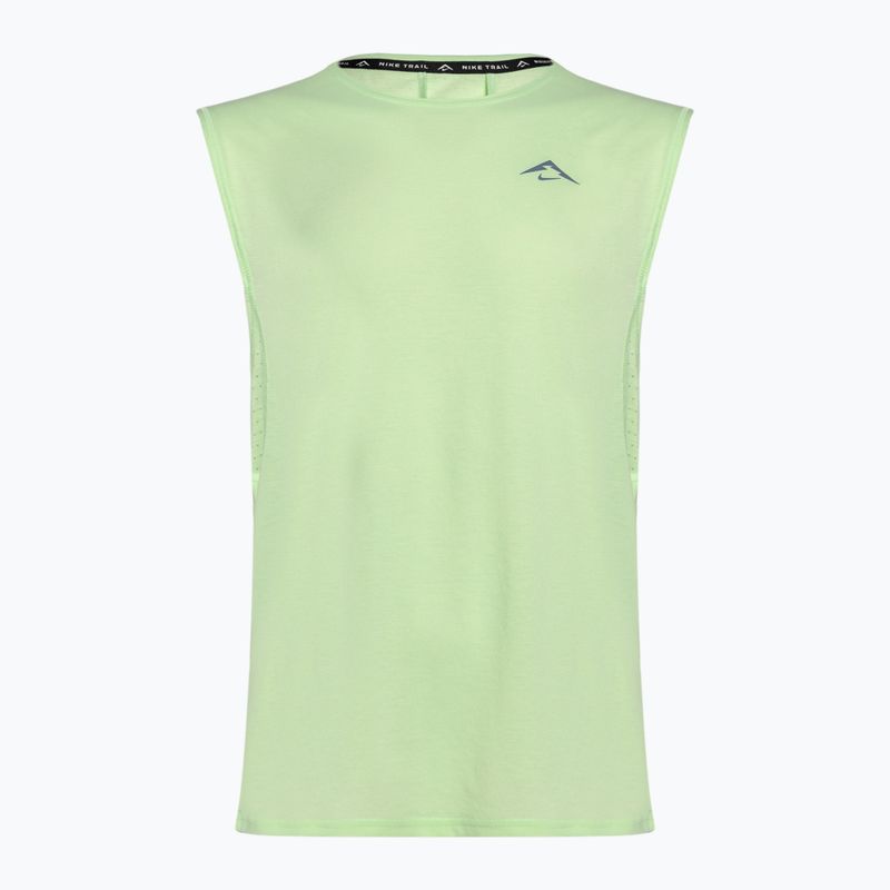 Tank top de alergare pentru bărbați Nike Solar Chase vapor green/neutral olive/black