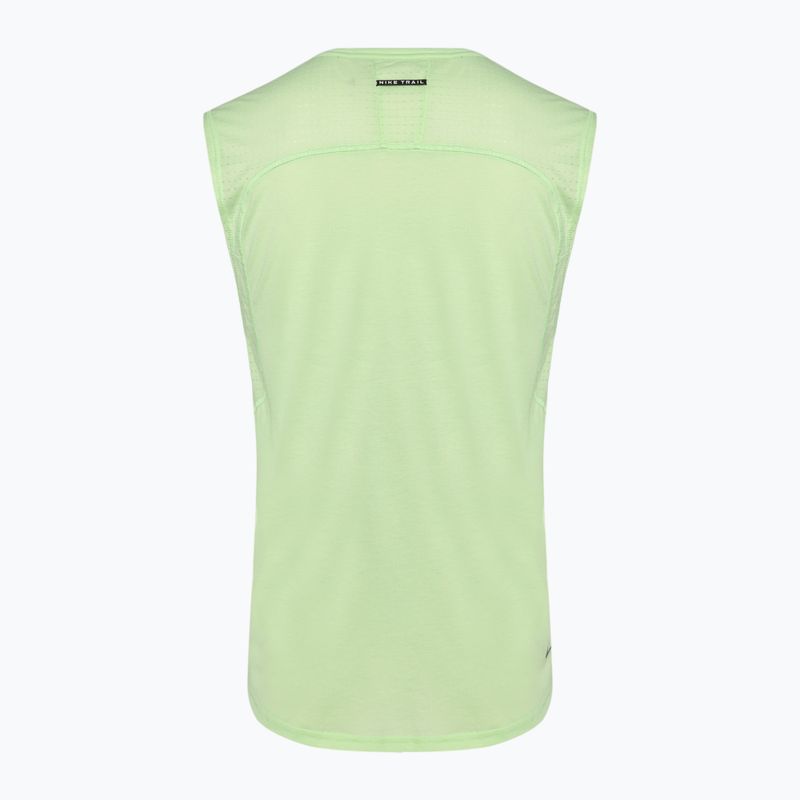 Tank top de alergare pentru bărbați Nike Solar Chase vapor green/neutral olive/black 2