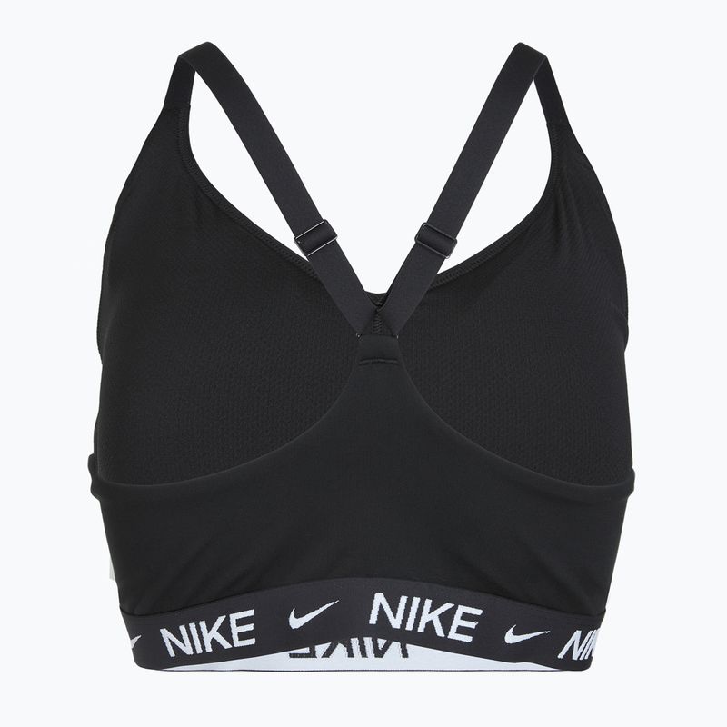 Sutien de antrenament Nike Indy Light Support mărimi mari black/black/white 8