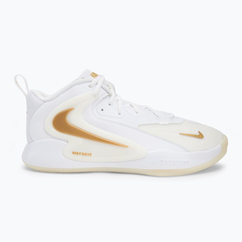 Pantofi Nike React Hyperset 2 alb/alb/auriu metalic 2