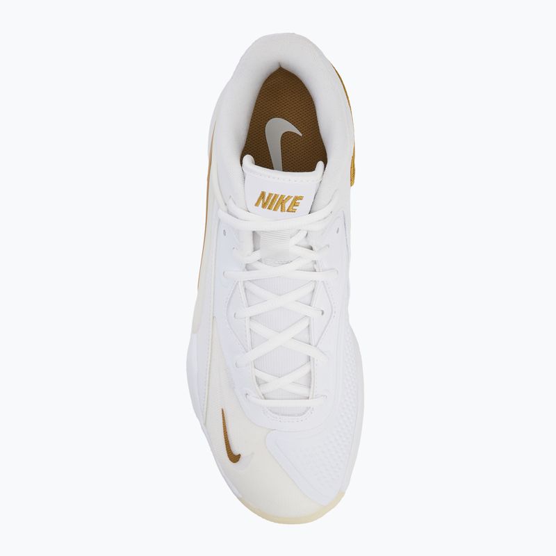 Pantofi Nike React Hyperset 2 alb/alb/auriu metalic 5