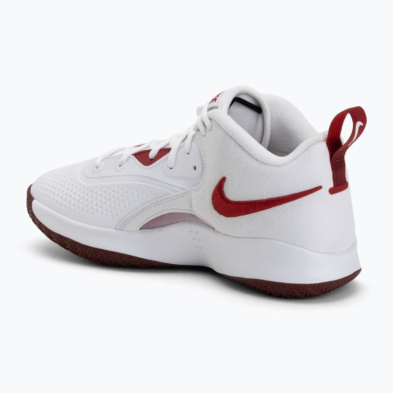 Încălțăminte de volei Nike React Hyperset 2 white/team crimson 3