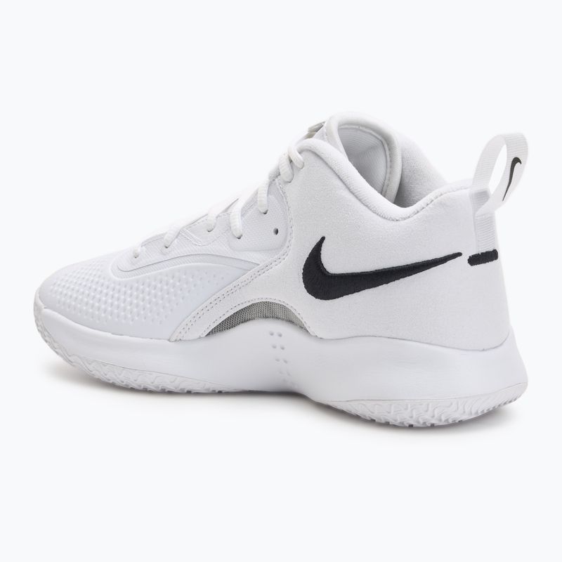 Pantofi de volei Nike React Hyperset 2 alb/alb/negru 3