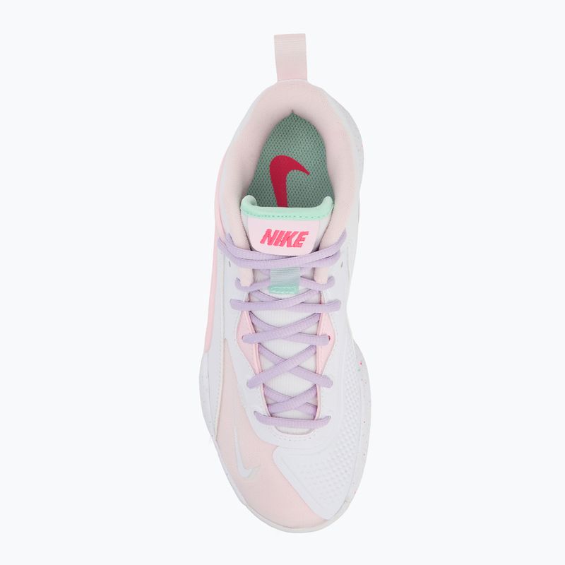 Încălțăminte de volei Nike Hyperset 2 SE white/hyper pink/mint foam/violet mist/pink foam 5