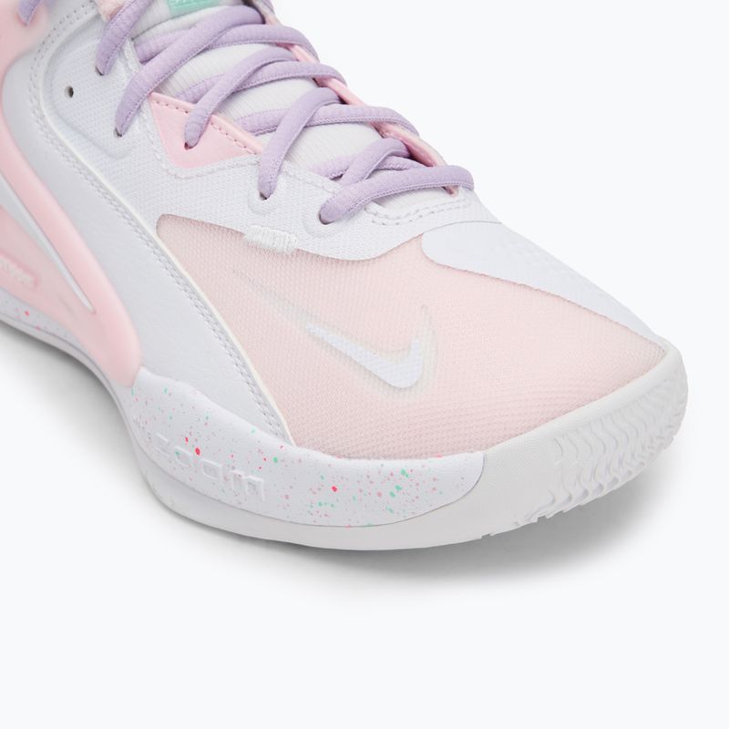 Încălțăminte de volei Nike Hyperset 2 SE white/hyper pink/mint foam/violet mist/pink foam 7
