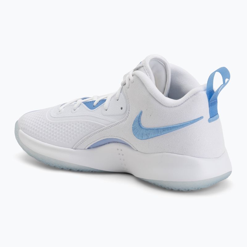 Pantofi de volei Nike React Hyperset 2 alb/alb/albastru valor 3