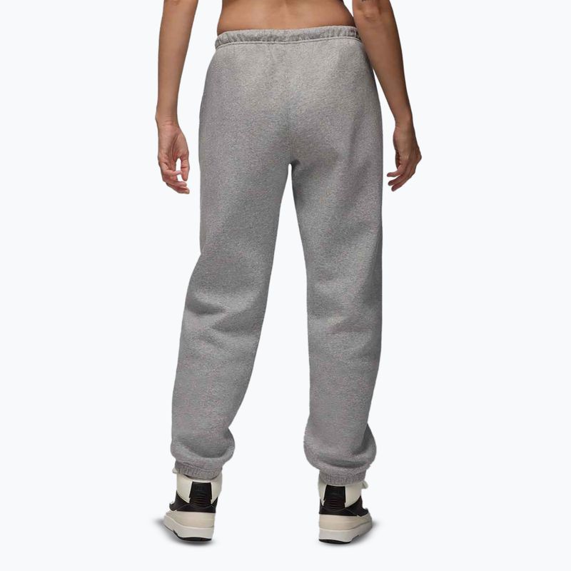 Pantaloni pentru femei Nike Jordan Brooklyn Fleece dark grey heather/white 3