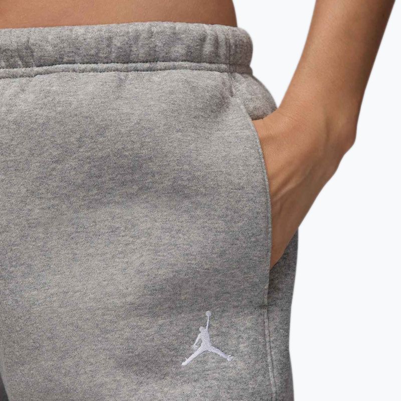 Pantaloni pentru femei  Jordan Brooklyn Fleece dark grey heather/white 4