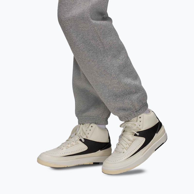 Pantaloni pentru femei Nike Jordan Brooklyn Fleece dark grey heather/white 5