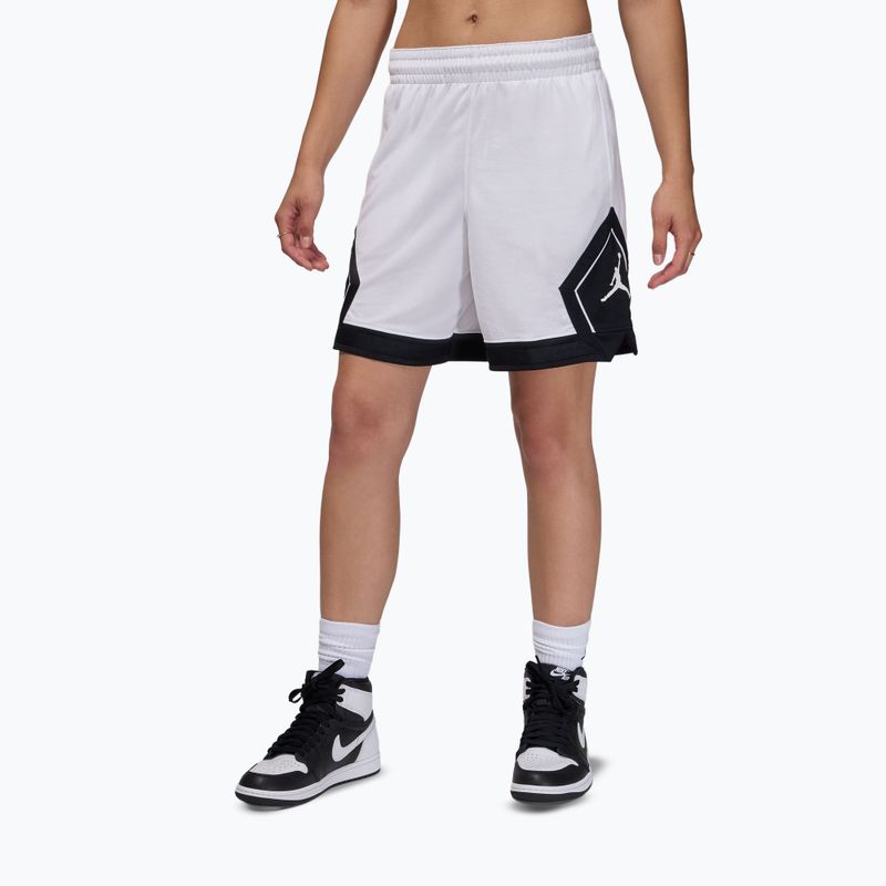 Pantaloni scurți de baschet pentru femei Jordan Sport Diamond 4" white/black/black/white