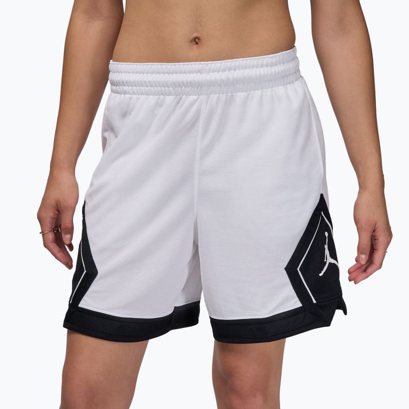 Pantaloni scurți de baschet pentru femei Jordan Sport Diamond 4" white/black/black/white 3