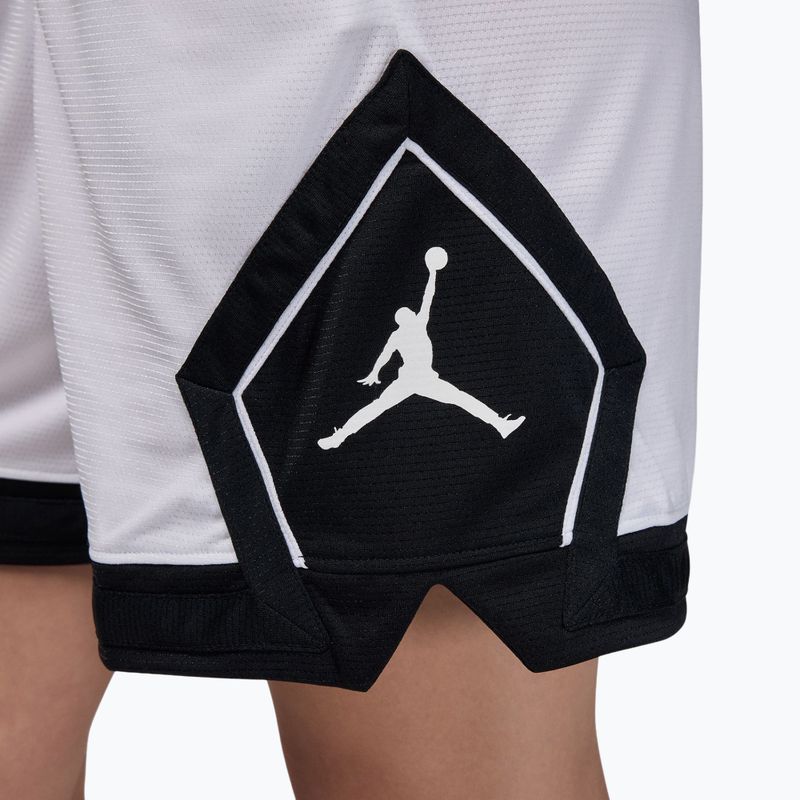 Pantaloni scurți de baschet pentru femei Jordan Sport Diamond 4" white/black/black/white 7