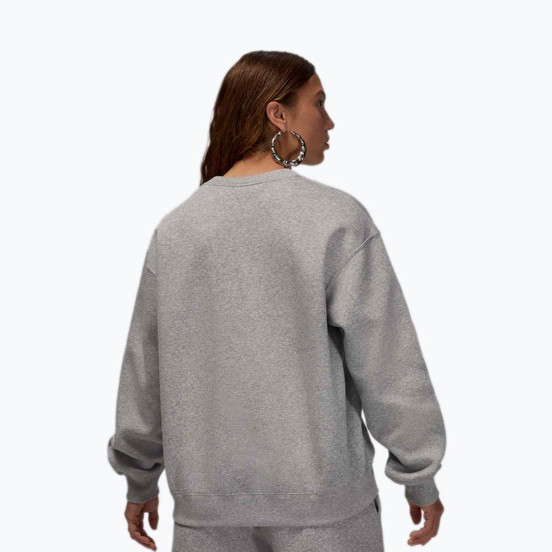 Bluză pentru femei  Jordan Brooklyn Fleece dark grey heather/white 3