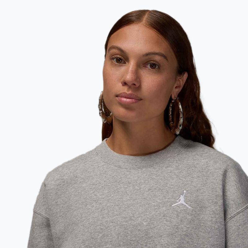 Bluză pentru femei  Jordan Brooklyn Fleece dark grey heather/white 4