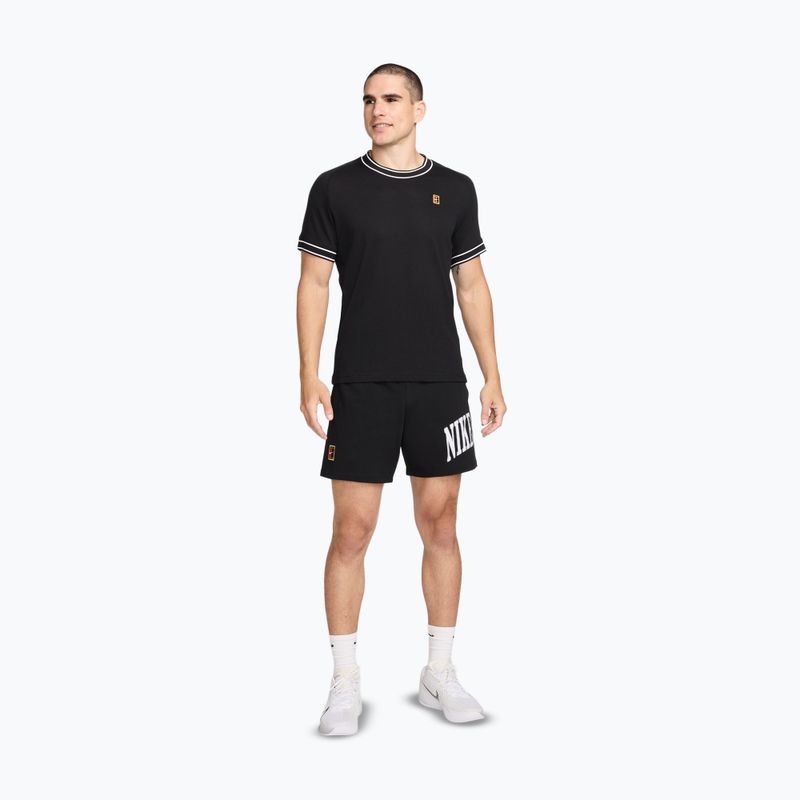 Tricou de tenis pentru bărbați Nike Court Heritage black/white 2