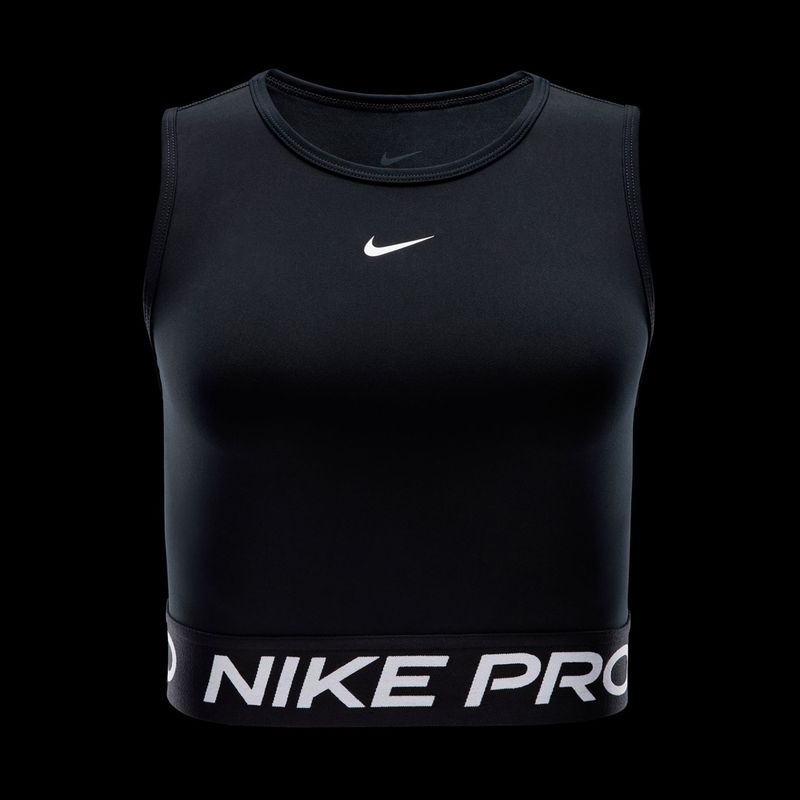 Tank top de antrenament pentru femei Nike Pro Dri-Fit black/white 5