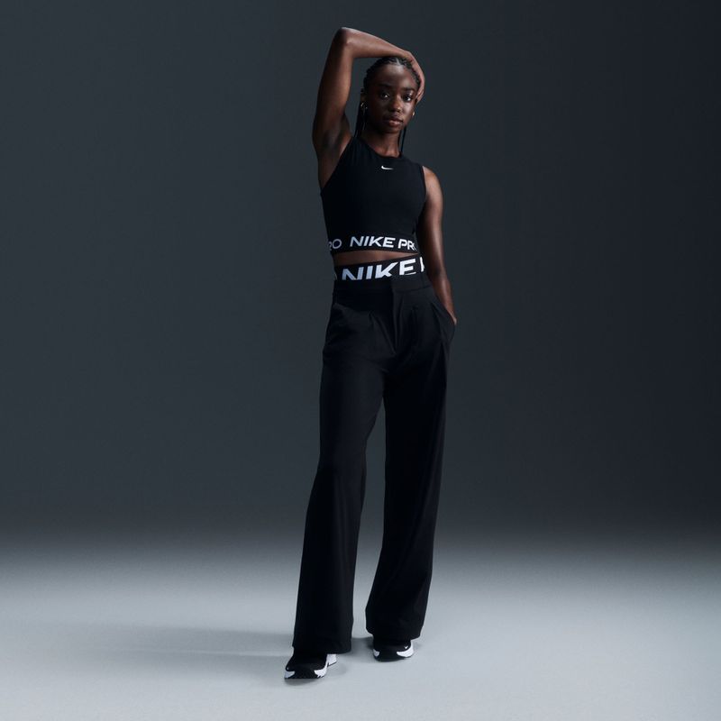 Tank top de antrenament pentru femei Nike Pro Dri-Fit black/white 6